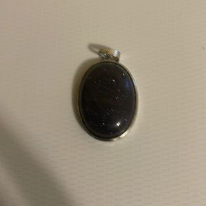 Blue Goldstone Necklace Pendant